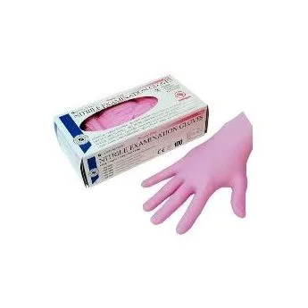 HS-rukavice nitril nepudrované Bubble Gum růžové M 100 ks