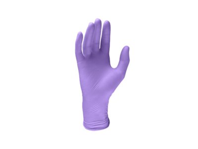 Rukavice LATEX Monoart 100ks fialová vel. S