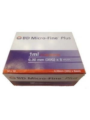 Strzykawka+Igła Insulinówka 1ml U40 0.3x13 op 120szt