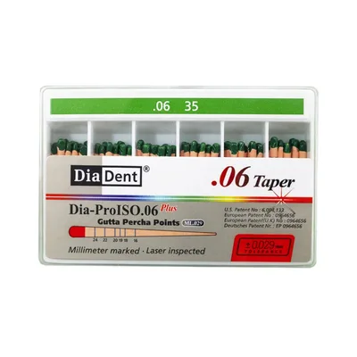 DiaDent Gutaperčové Čepy Dia-Pro ML.029 06Taper ISO35 60ks