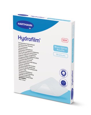 Hydrofilm transparentní filmová náplast 10 × 12,5 cm 10 ks