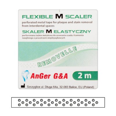 Paski metalowe perforacja pełna 2 m AnGer - coarse