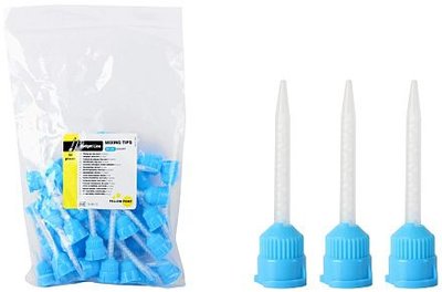 Yellow Point Budgetline miešacie koncovky modré špicaté 64 mm