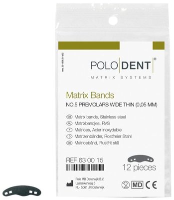 Matrix Bands No. 5 Premolars Wide Thin 0,05 mm