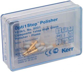 Hawe gumki 8001 Opti1Step płomyk 12szt/op. opracowanie i polerowanie kompozyttów i kompomerów