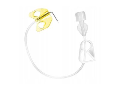 Huberova jehla pro silovou injekční aplikaci - Winged Surecan