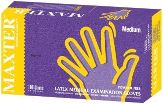 Rukavice latexové nepúdrované Maxter L