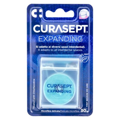 Nić dentystyczna pęczniejąca z mikrofibry 30 m Curasept