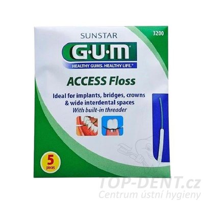 GUM Access Floss dentální nit, 5ks