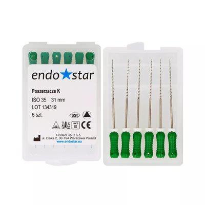 Poszerzacze KR Poldent 6szt długość 31mm