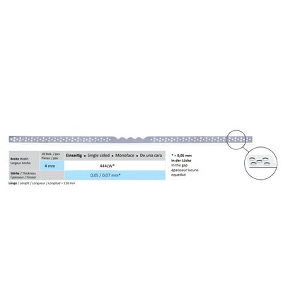 HORICO Separační Ocelová Páska Jednostranná 10ks