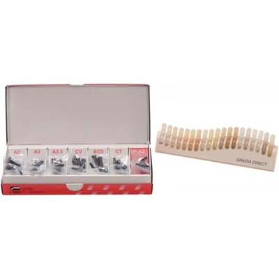GC Gradia Direct Unitips - úvodní sada (35 unitipů 5x A2,A3,A3.5,A03,CV,CT,P-A2)