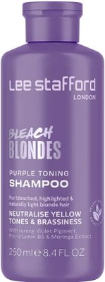 Lee Stafford Bleach Blondes Purple Toning šampon pro dokonalé blond vlasy, 250 ml