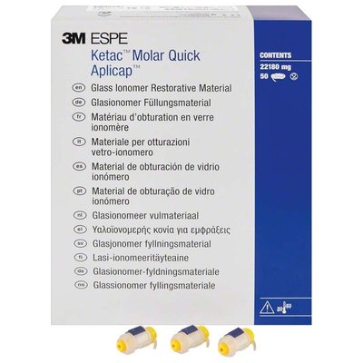Ketac Molar Quick Aplicap, 50ks sortiment