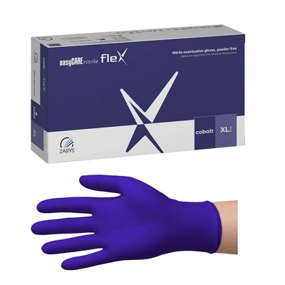 Rukavice EASYCARE Nitril FLEX Kobalt - L