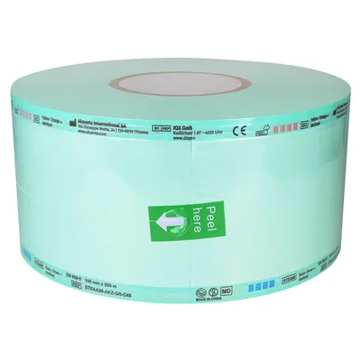 Rękaw foliowy do sterylizacji 100 mm x 200 m Akzenta