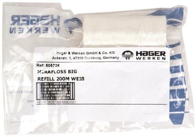 Mirafloss Big nić dentystyczna biała woskowana 200m