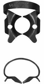 Rubber Dam Clamp 14A Hu-Friedy Black Line