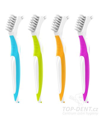 HS Acclean zubní kartáček na protézy s ergonomickou rukojetí