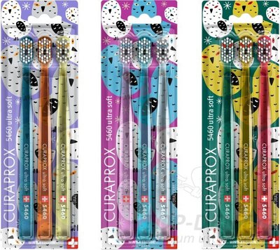 Curaprox Ultra Soft CS 5460 WINTER Sněžné Sovy, 3ks
