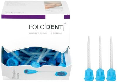 POLODENT míchací kanyly modré dlouhé