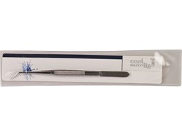 Zahnpinzetten nach College - Stück 15 cm, gerieft, kurze Spitze