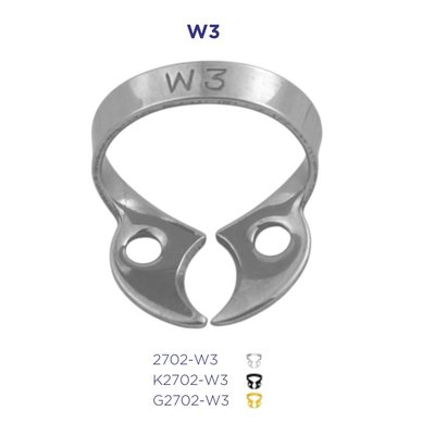 Kofferdamová spona W3 - dolní molar