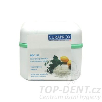 Curaprox vanička na umělý chrup ZELENÁ