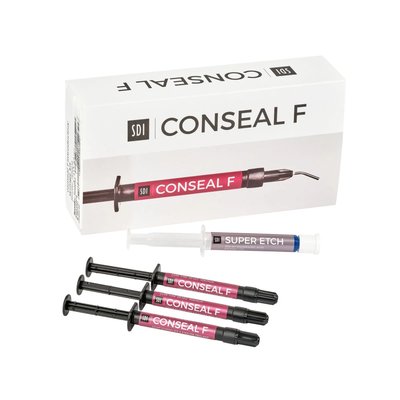 Conseal F 3x1g + wytrawiacz Super Etch LV 1 x 1,25 g (1 ml) + końcówki