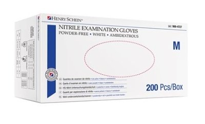 Rukavice nitril nepudrované bílé Soft M, balení 200 ks