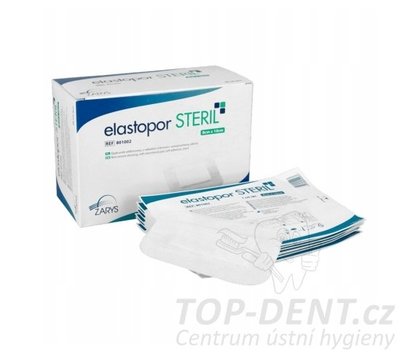 Netkané krytí s absorpční vložkou Elastopor STERIL, sterilní, 8 x 10 cm (30 ks)