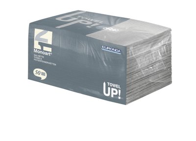 EURONDA Monoart TOWEL UP ochranná zástěra pacienta, šedá 33x45, 10balx50ks (21810416)