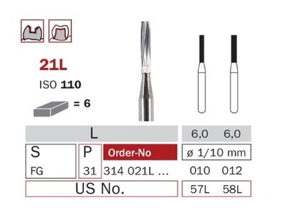 Diaswiss 21L, 6ks/balení - 010 mm