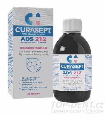 Curasept ADS 212 ústní voda (0,12% CHX), 200ml