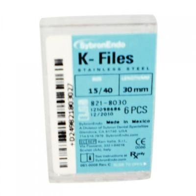 K-FILE SybronEndo vel. 15-40, 30 mm