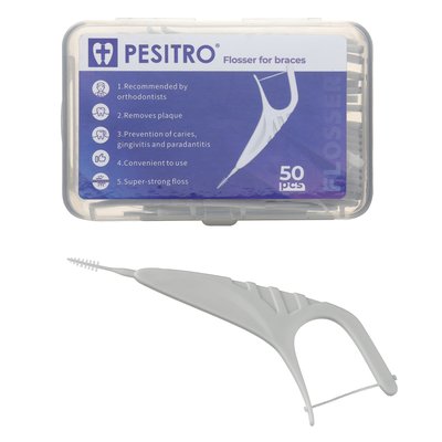 Ortho Flosspic Ortodontický párátko - 1 balení – 50 ks