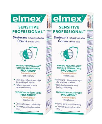 Elmex Sensitive Professional ústní voda 2x400 ml