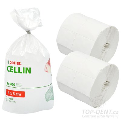 Batist B-Cellin buničinové nesterilní čtverečky B-Cellin (2 x 500 ks)