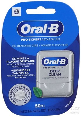 Oral-B Pro-Expert Deep Clean zubní voskovaná páska (mint), 50m