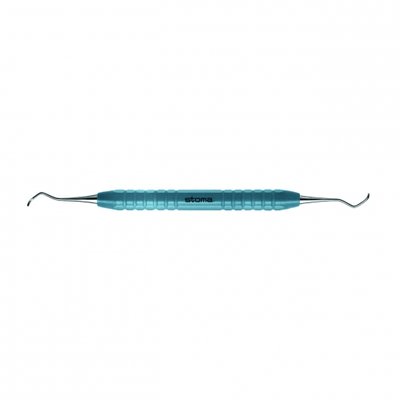 STOMA color-stick curette, Columbia Univ. CU13-14, light-blue, O 10mm