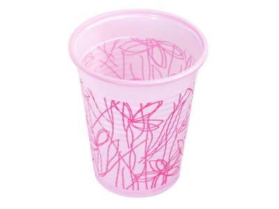 Kelímky Smart, FLOWER růžové, 1500ks 180ml