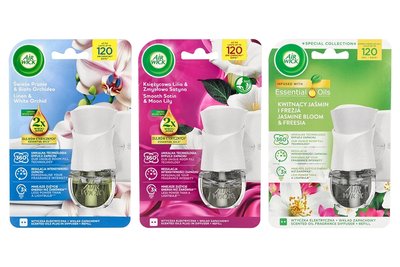 Air wick elektryczny odświeżacz powietrza - księzycowa lilia i zmysłowa satyna