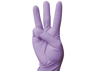 Rukavice NITRIL 100ks fialová vel. L