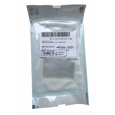 Návlek na kabely 8 x 120 cm, sterilní, s adhezivní páskou