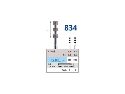 HORICO diamantový brousek pro diagnostické rýhy, FG834