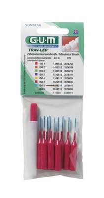 GUM Trav-Ler mezizubní kartáčky 1,4 mm vínové 10 ks