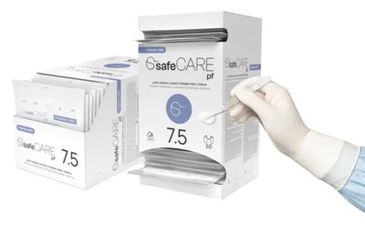 RUKAVICE sterilní safeCARE č.7,5 bez pudru 50 párů
