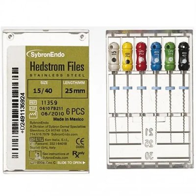 HEDSTROM FILES 25MM SZ 15/40 ASST. PK/6