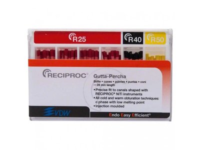 RECIPROC - guttaperčové čepy, sortiment