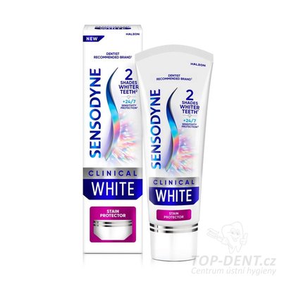 Sensodyne Clinical White Stain Protector zubní pasta, 75ml